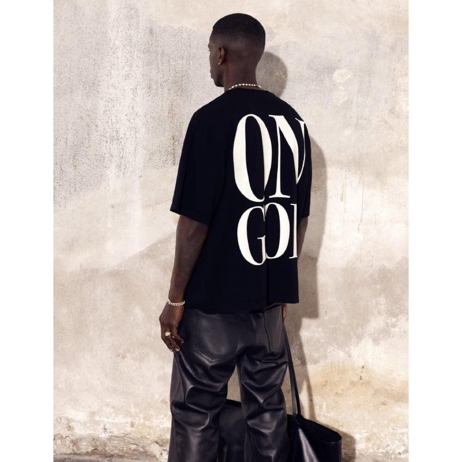 【1989】KNITTED ON GOD T SHIRT（BLACK） BLACK L