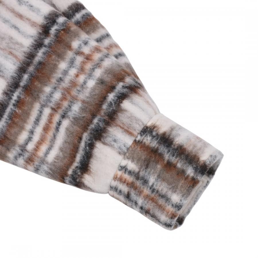 【Feng Chen Wang】PANELLED FLANNEL SHIRT JACKET(KHAKI) KHAKI L