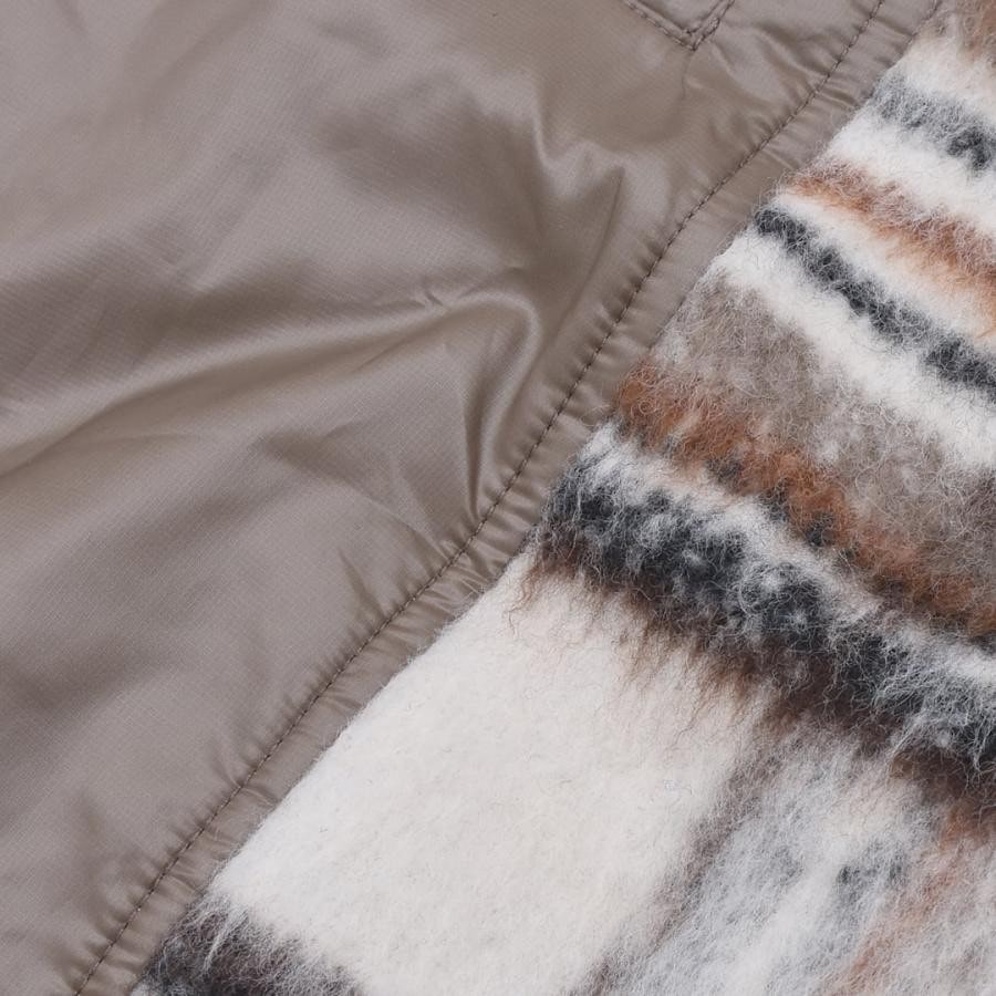 【Feng Chen Wang】PANELLED FLANNEL SHIRT JACKET(KHAKI) KHAKI L