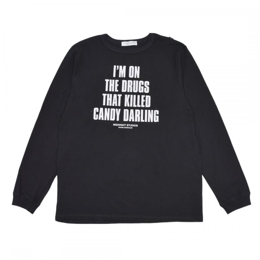 【MIDNIGHT STUDIOS】ON DRUGS LS T-SHIRT(BLACK) BLACK L