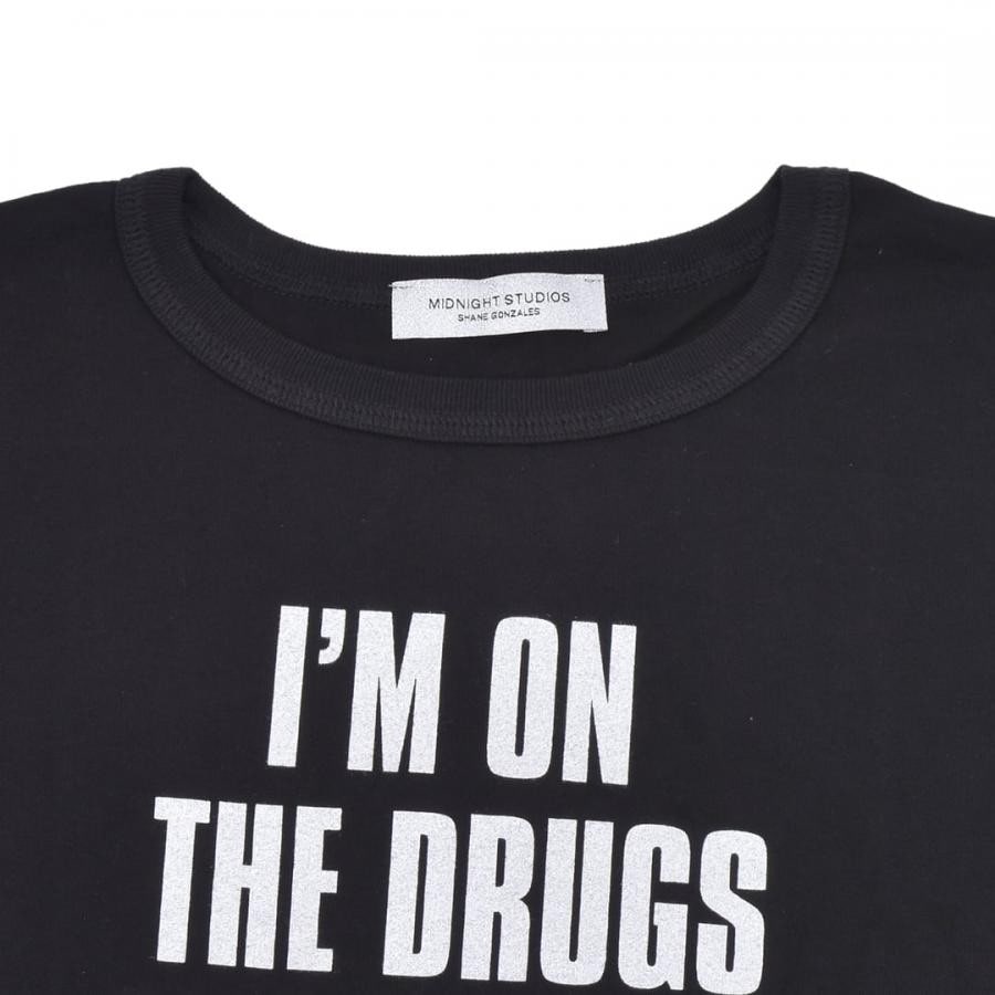 【MIDNIGHT STUDIOS】ON DRUGS LS T-SHIRT(BLACK) BLACK XL