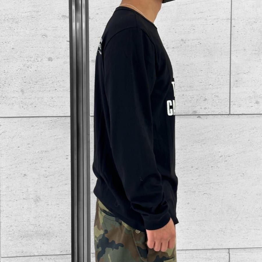 【MIDNIGHT STUDIOS】ON DRUGS LS T-SHIRT(BLACK) BLACK XL