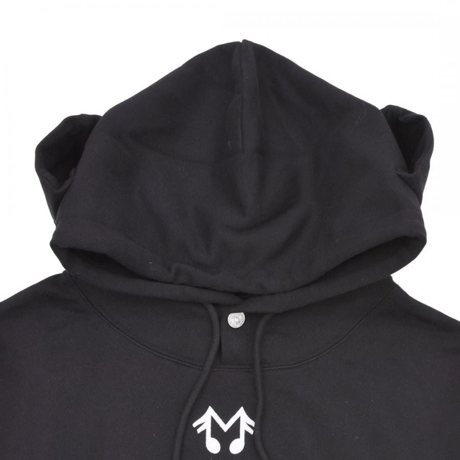 【MIDNIGHT STUDIOS】M-LOGO MICRO HOODED SWEATSHIRT(BLACK) BLACK L