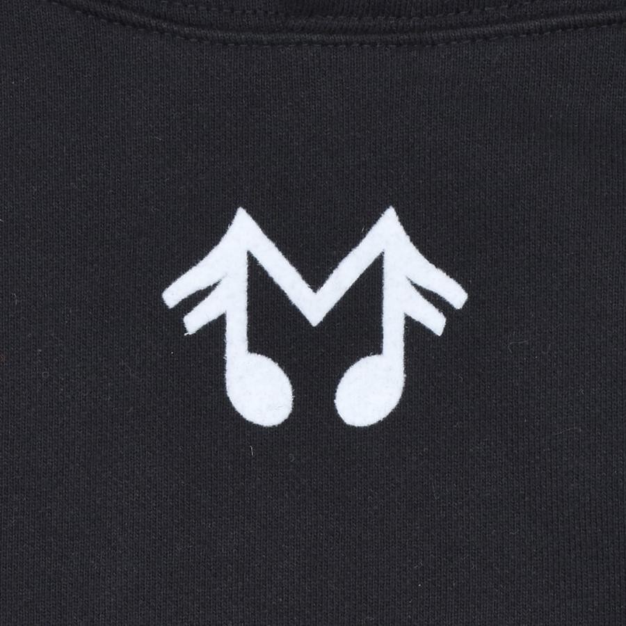 【MIDNIGHT STUDIOS】M-LOGO MICRO HOODED SWEATSHIRT(BLACK) BLACK L