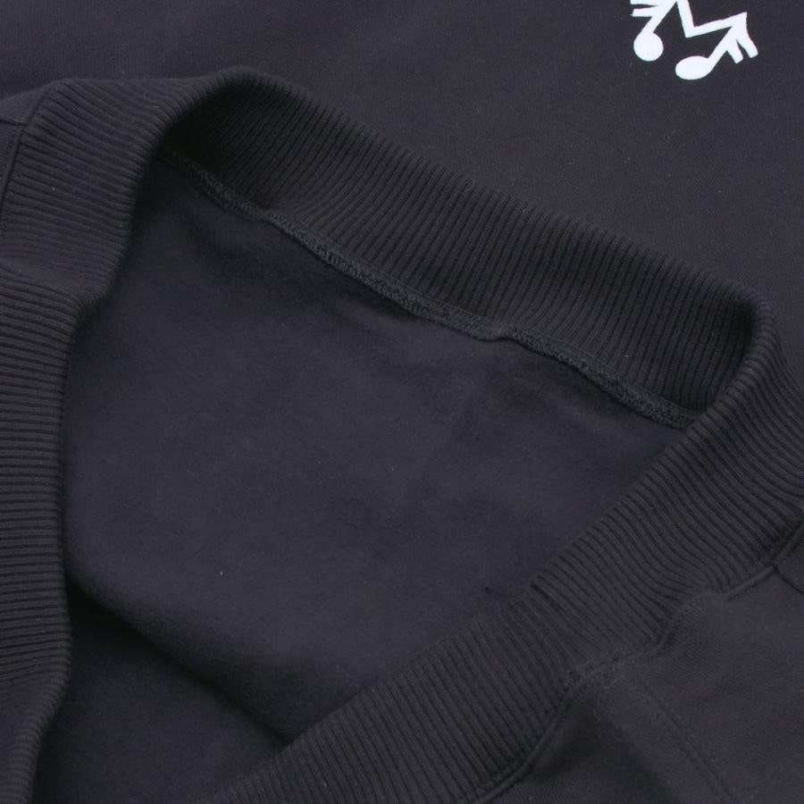 【MIDNIGHT STUDIOS】M-LOGO MICRO HOODED SWEATSHIRT(BLACK) BLACK L