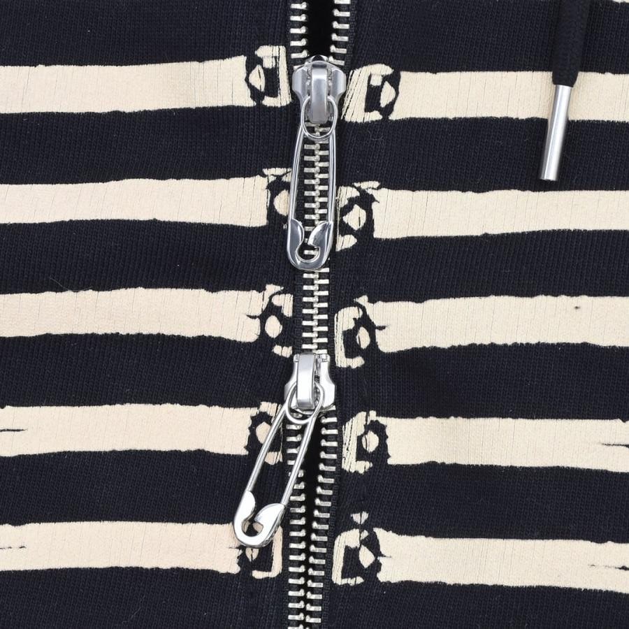 【MIDNIGHT STUDIOS】PARADE ZIP UP HOODIE BLACK L