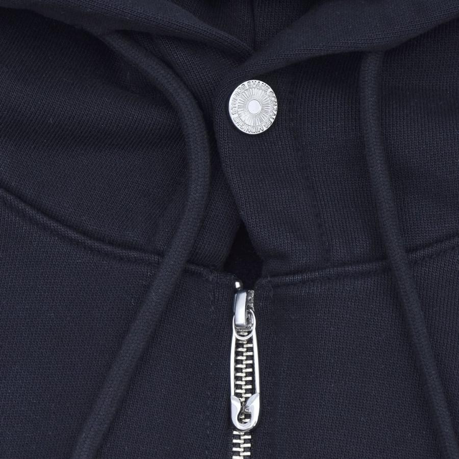 【MIDNIGHT STUDIOS】PARADE ZIP UP HOODIE BLACK XL