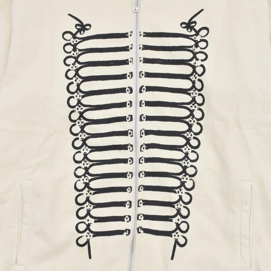 【MIDNIGHT STUDIOS】PARADE ZIP UP HOODIE BLACK XL