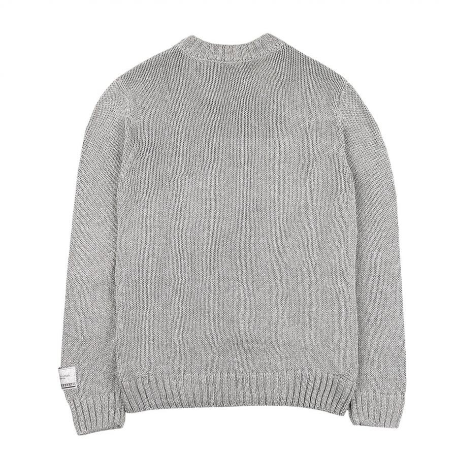 【MIDNIGHT STUDIOS】BABY FACE SWEATER SILVER XL