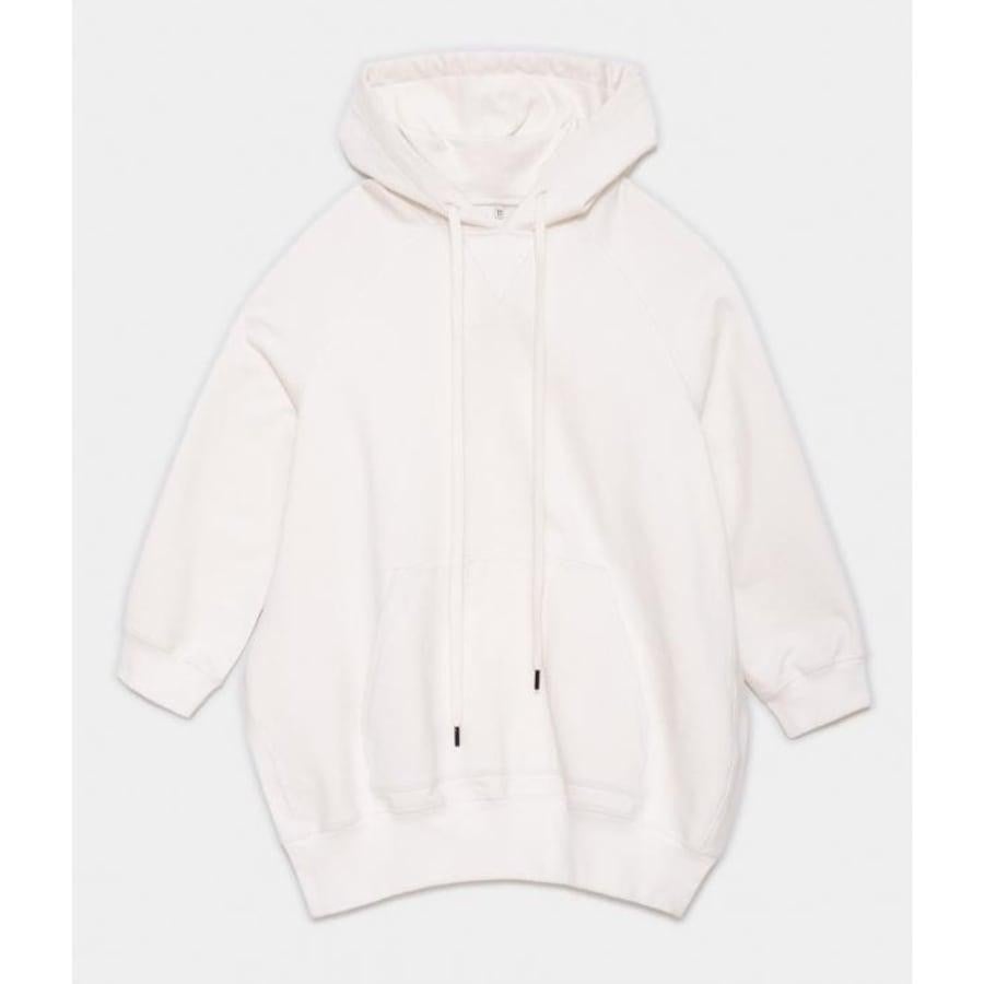 R13OVERSIZED HOODIE CAPE (WPLAIN ECRU DRAWSTRING)WHITE WHITE M/L