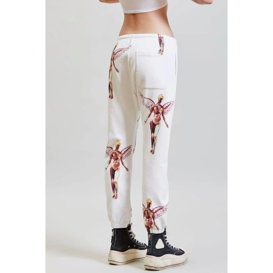 R13 NIRVANA IN UTERO DROPPED CROTCH SWEATPANT ECRU ECRU L