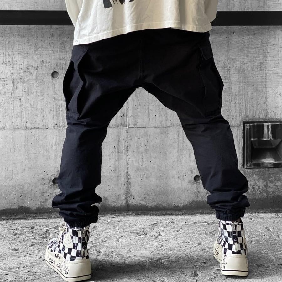 【R13】MILITARY CARGO PANTS(BLACK) BLACK 32