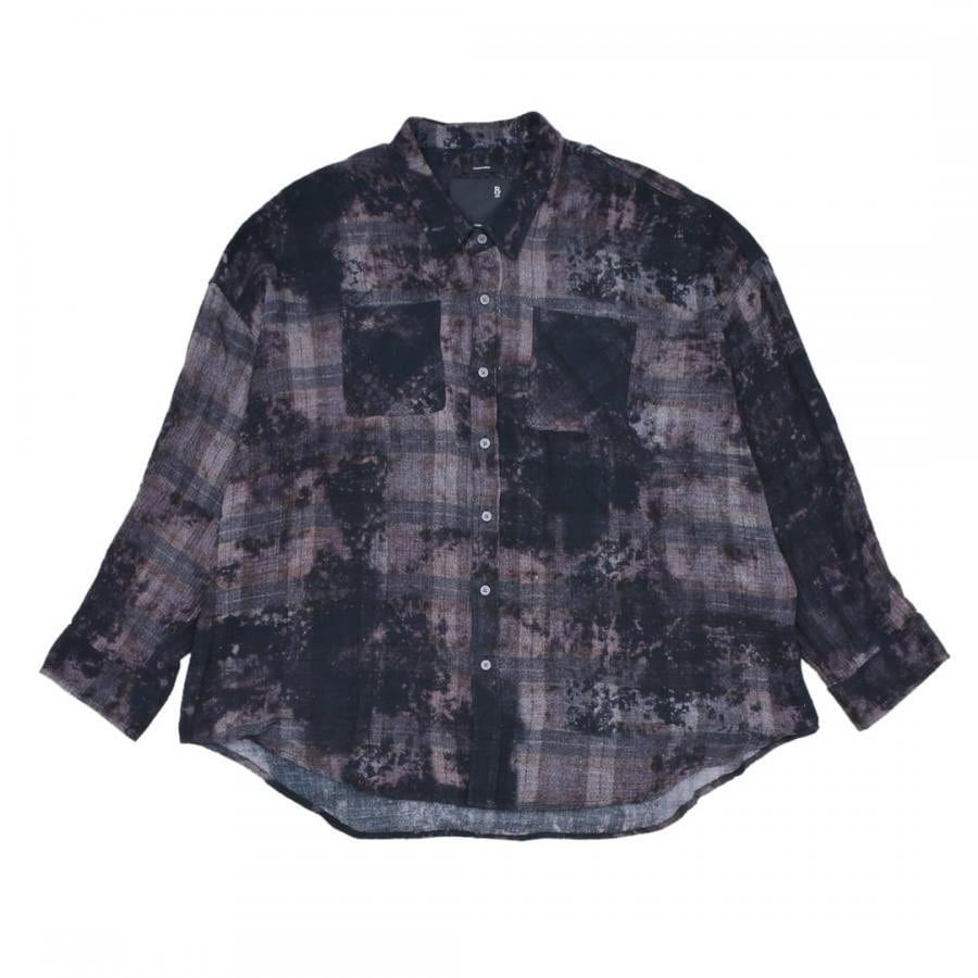 【※Taylor momsen（モデル）さん着用】【R13】DROP NECK WORKSHIRT(BLACK) BLACK L