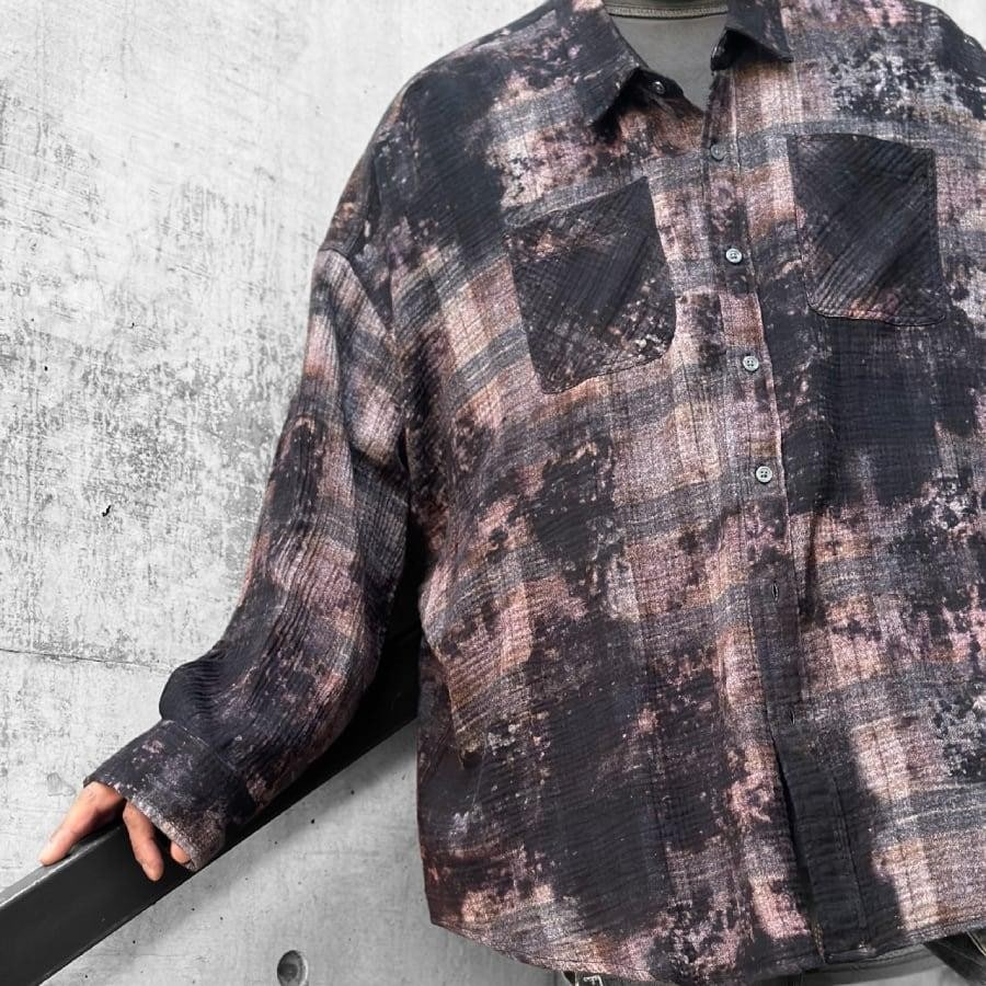 【※Taylor momsen（モデル）さん着用】【R13】DROP NECK WORKSHIRT(BLACK) BLACK L