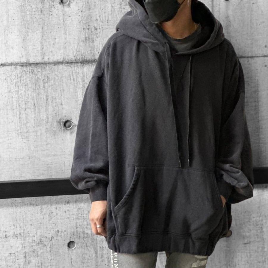 R13 JUMBO HOODIE BLACK