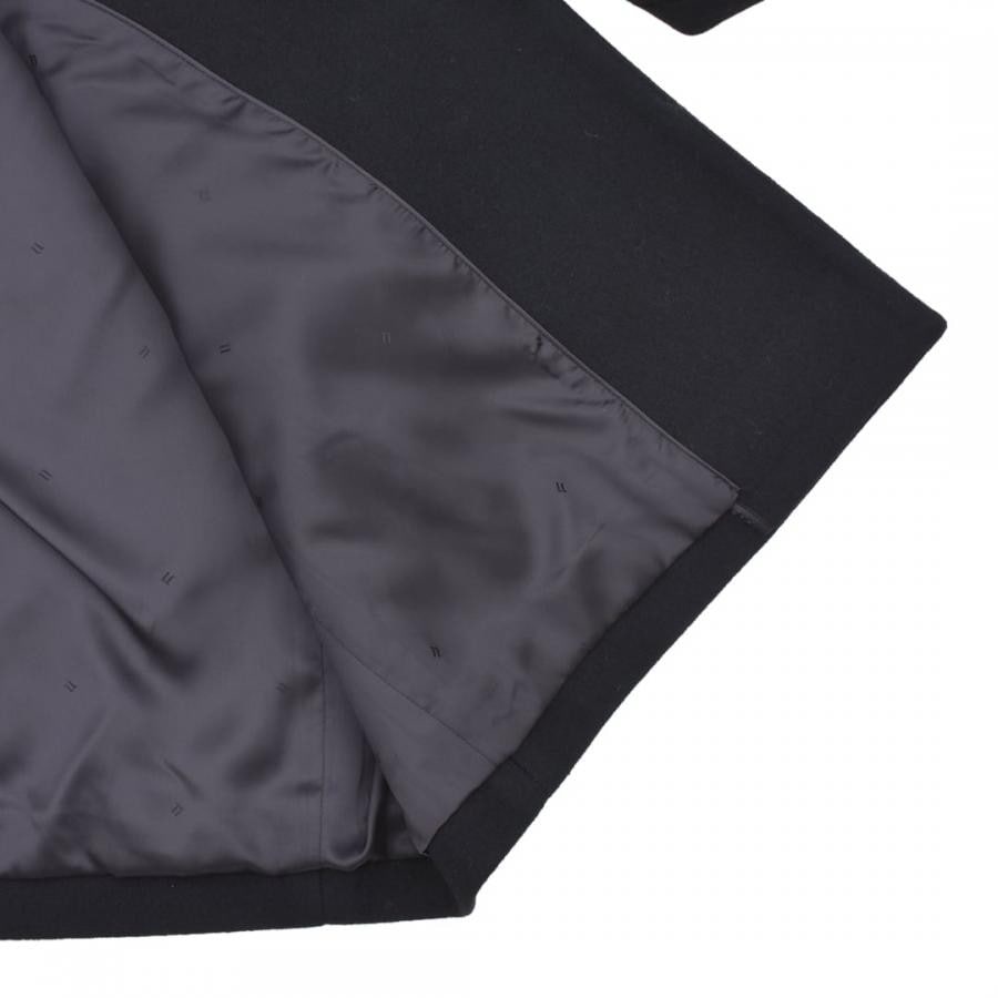 WE11DONE】BLACK MENS OVERSIZED COLLARLESS BLAZER(BLACK)(S