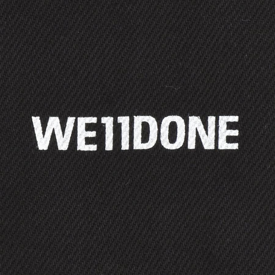 【WE11DONE】BLACK OVERSIZED PRINT ZIPPED JACKET(BLACK) BLACK S