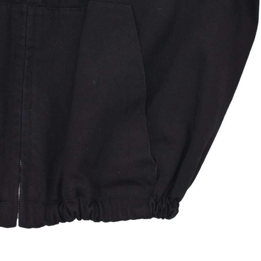 【WE11DONE】BLACK OVERSIZED PRINT ZIPPED JACKET(BLACK) BLACK S