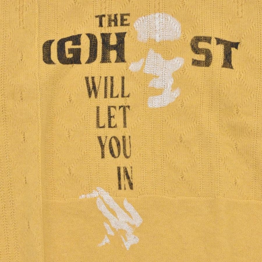 【RAF SIMONS】Loose fit braid relief roundneck sweater printed VIOLET 2