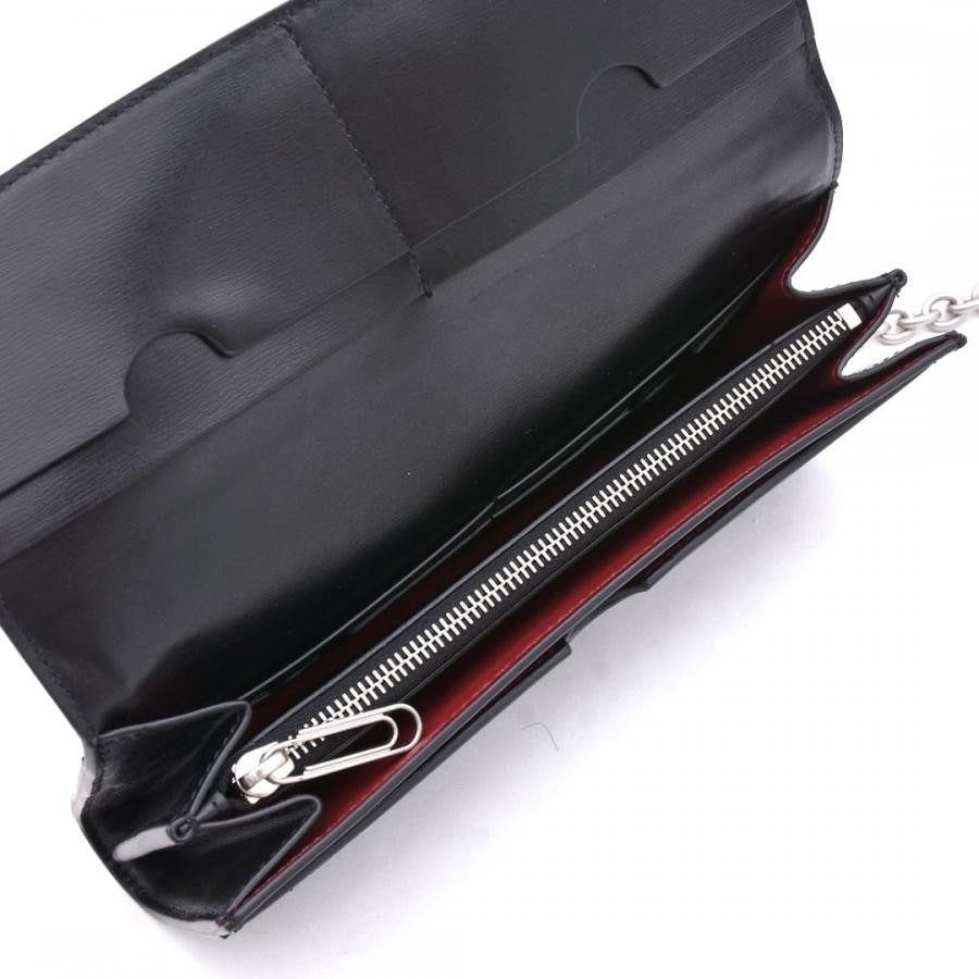 【OFF-WHITE】JITNEY WALLET ON CHAIN QUOTE(BLACK) BLACK F