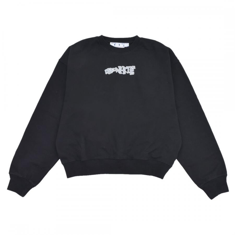 【OFF-WHITE】CARLOS TYPE OVER CREWNECK(BLACK/WHITE)