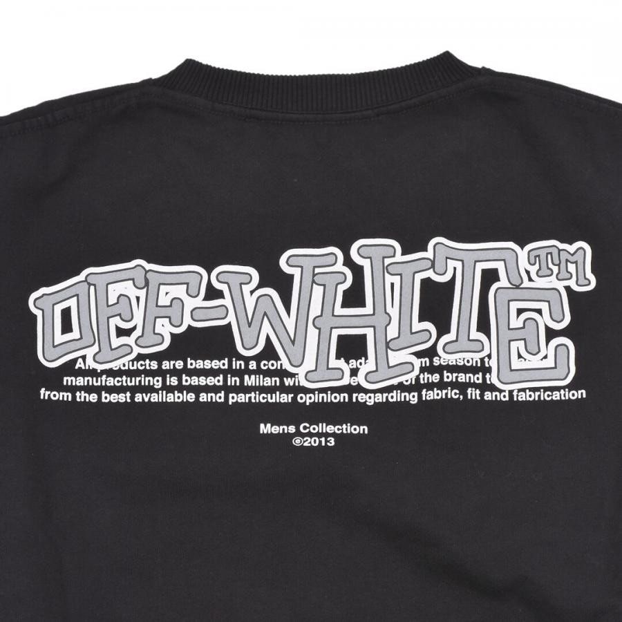 【OFF-WHITE】CARLOS TYPE OVER CREWNECK(BLACK/WHITE)