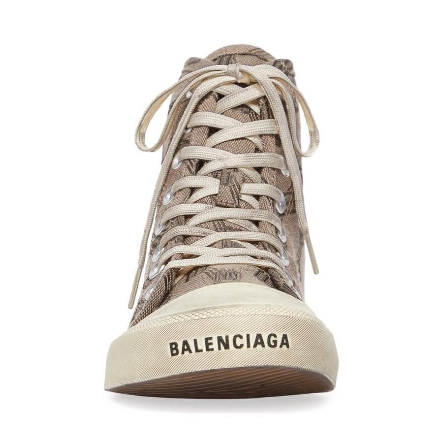 【BALENCIAGA】PARIS HIGH TOP BB MONOGRAM (BEIGE)