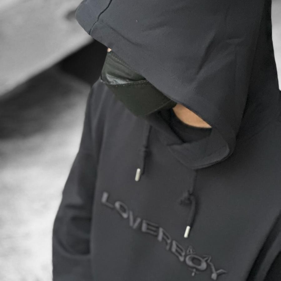 【CHARLES JEFFREY LOVERBOY】LOGO HOODY(BLACK) BLACK XL