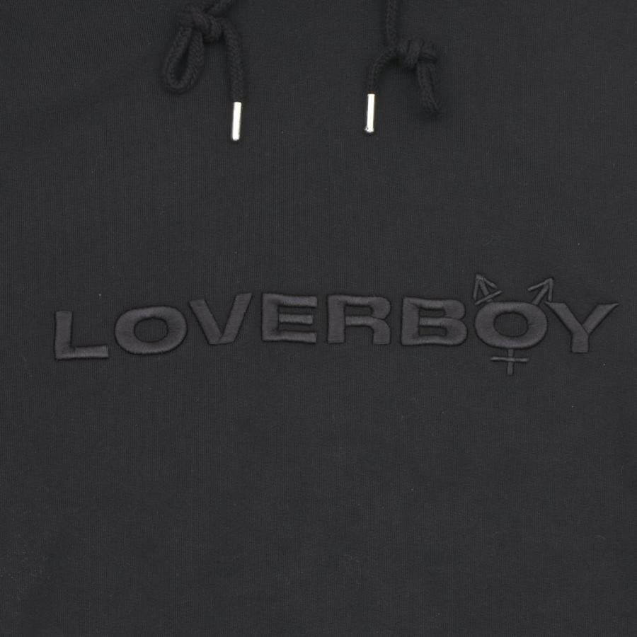 【CHARLES JEFFREY LOVERBOY】LOGO HOODY(BLACK) BLACK XXL