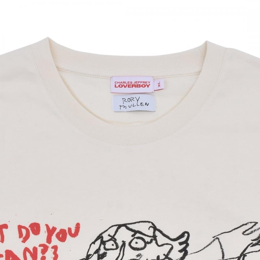 CHARLES JEFFREY LOVERBOY】CHARLES AND THE WORMS TEE(ECRU)(L