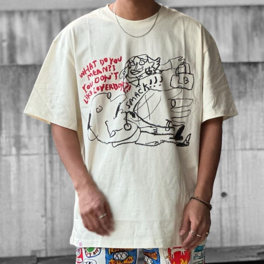 【CHARLES JEFFREY LOVERBOY】CHARLES AND THE WORMS TEE(ECRU)
