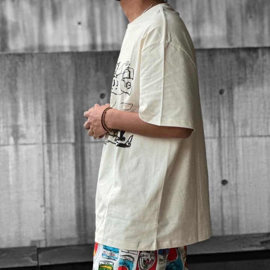 【CHARLES JEFFREY LOVERBOY】CHARLES AND THE WORMS TEE(ECRU) ECRU L