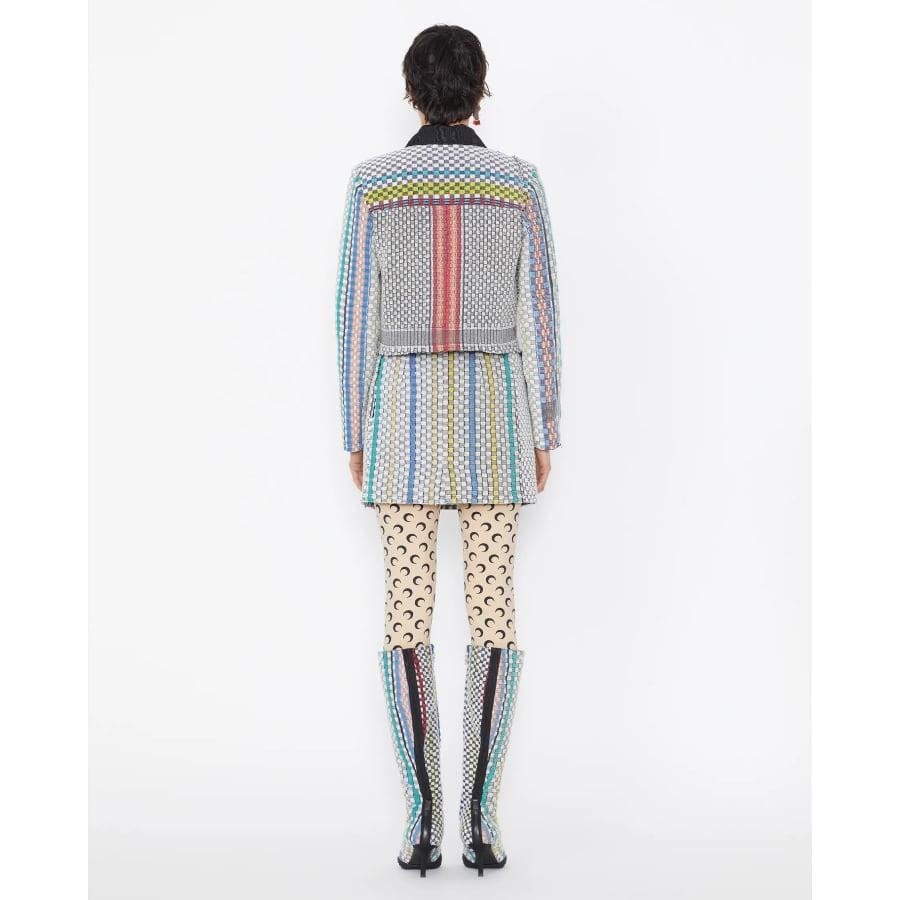 【MARINE SERRE】FUSEAUX MOON LEGGINGS -RECYCLED-（BEIGE） BEIGE S