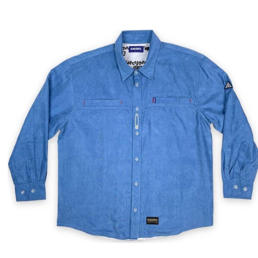 【DEVA STATES】Corduroy Overshirt - ORB (BLUE) BLUE XL