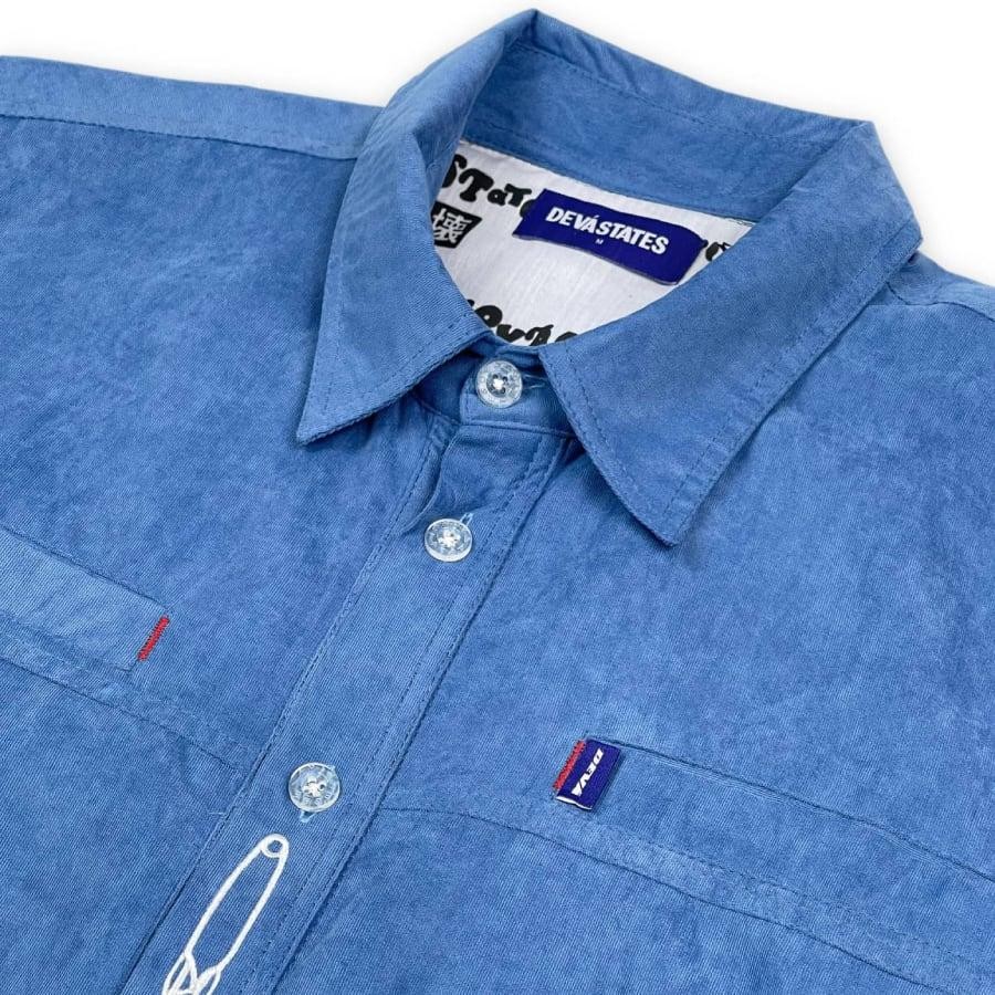 【DEVA STATES】Corduroy Overshirt - ORB (BLUE) BLUE XL
