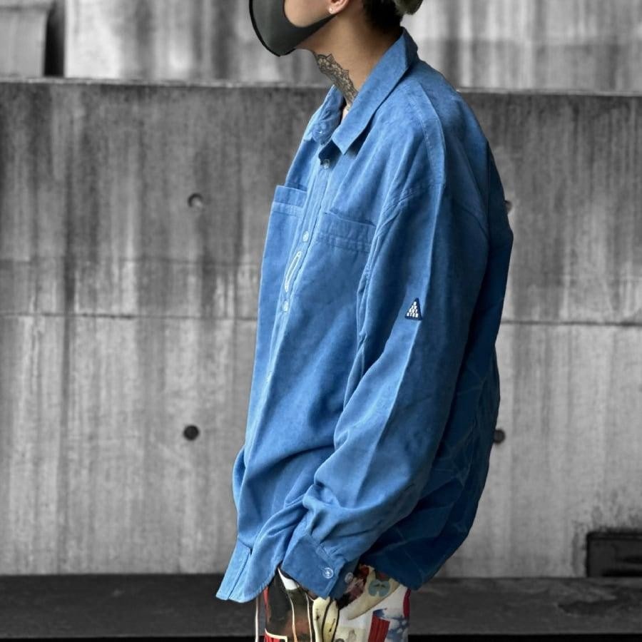 【DEVA STATES】Corduroy Overshirt - ORB (BLUE) BLUE XL