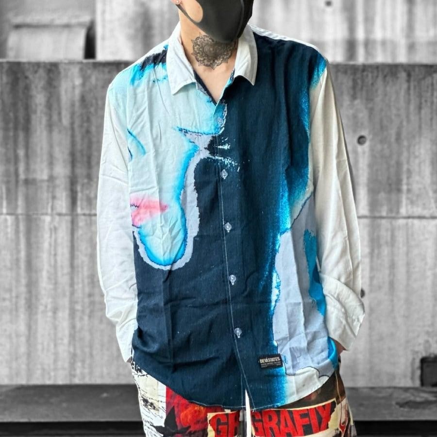 【DEVA STATES】Long Sleeve Shirt - OBSCURE(WHITE) WHITE XL