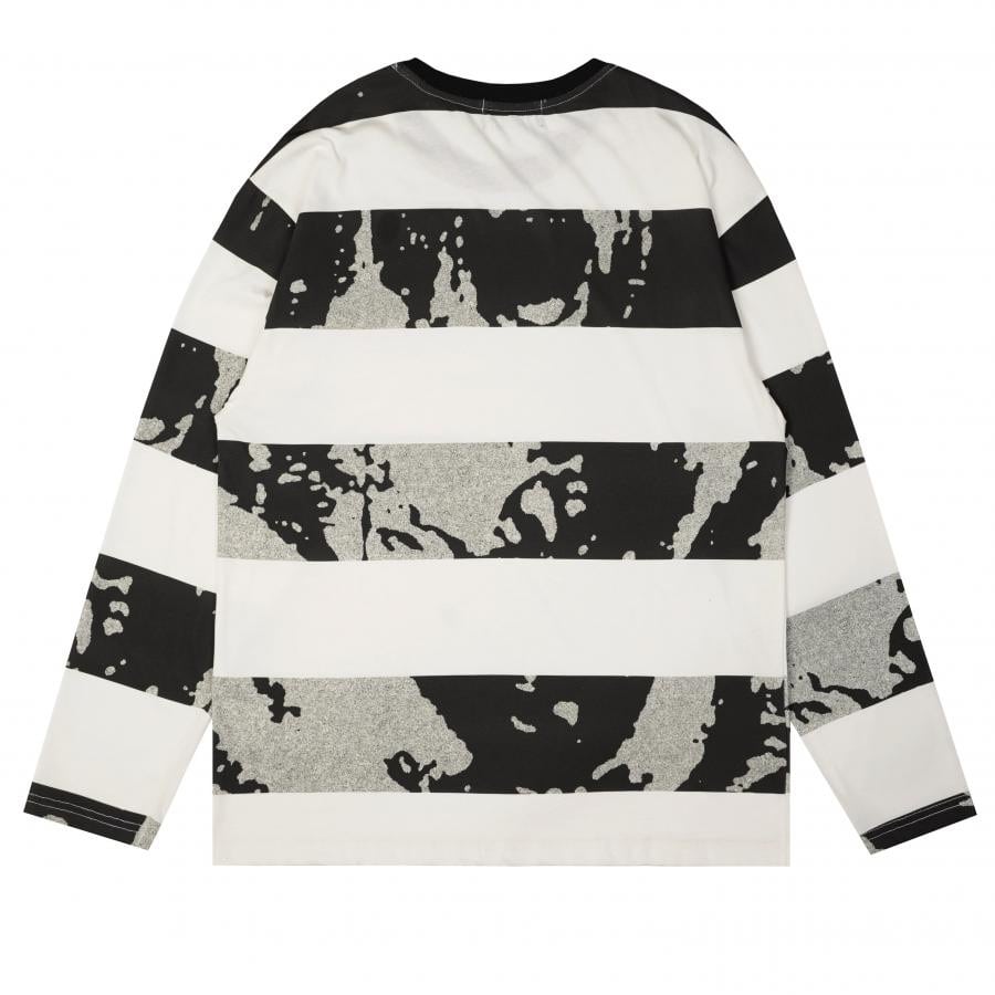 【DEVA STATES】LS Tshirt - SLOTH(WHITE/BLACK) WHITE/BLACK XL