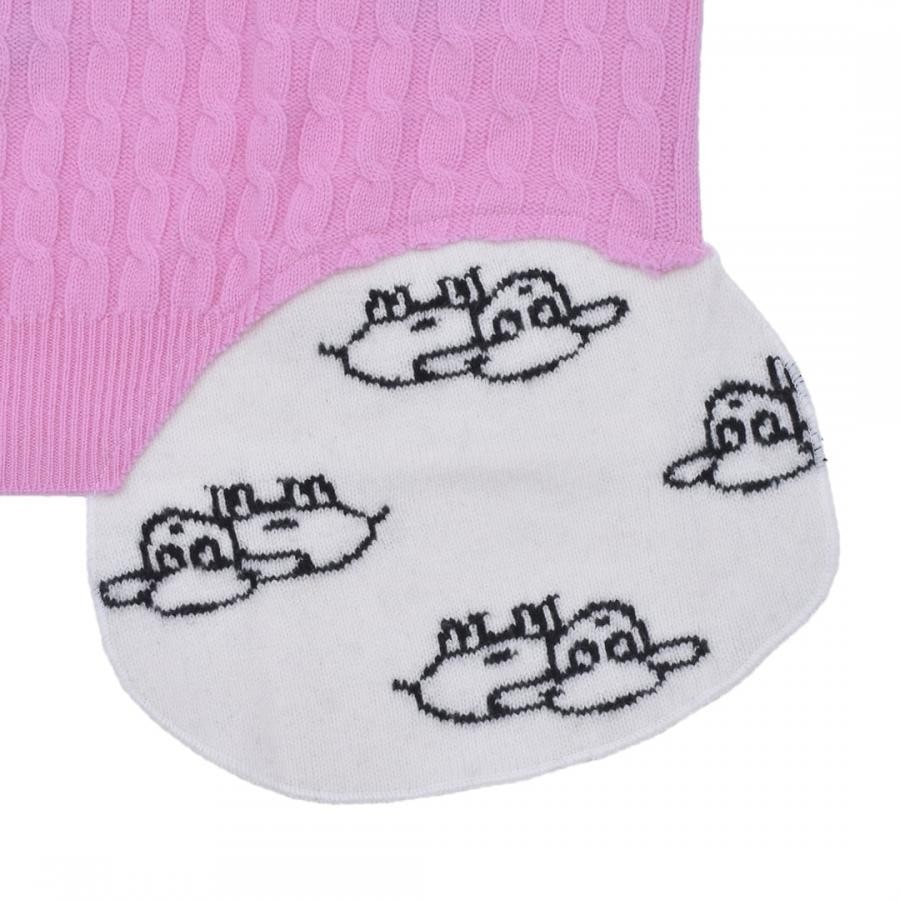 【NATASHA ZINKO】PULLOVER RABBITS AND SHEEPS(PINK/WHITE) PINK/WHITE S