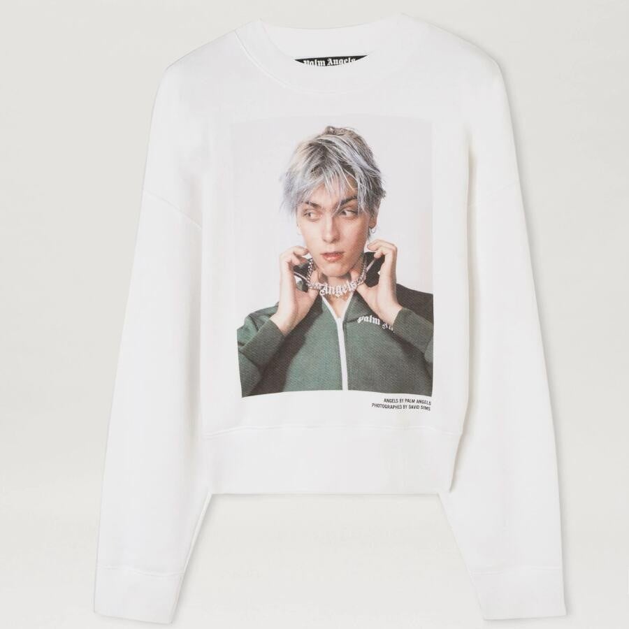 Palm AngelsSIMS X PALM CREWWHITEGREEN WHITE/GREEN L