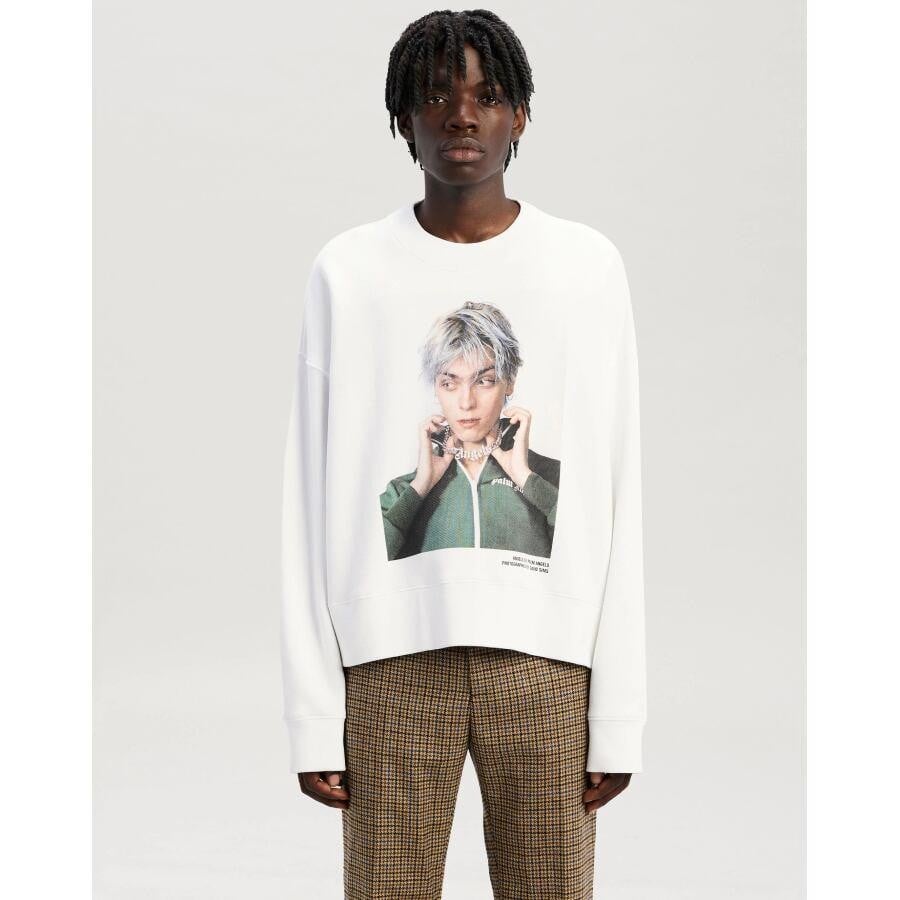 Palm AngelsSIMS X PALM CREWWHITEGREEN WHITE/GREEN L