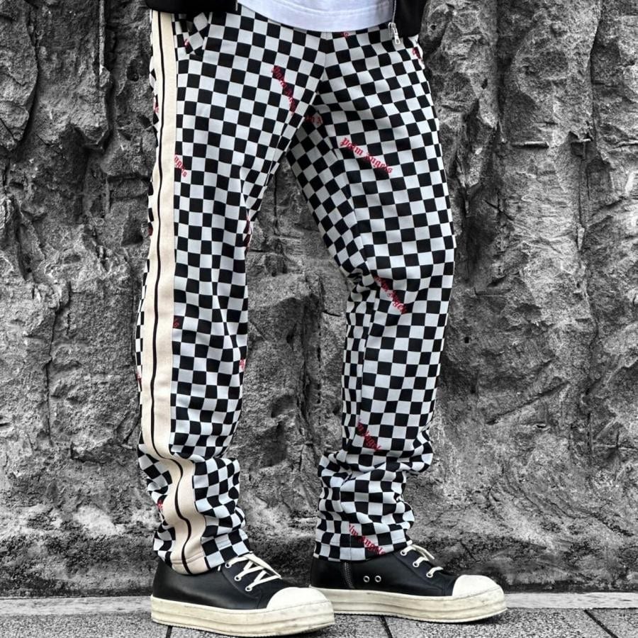【Palm Angels】JQRDDAMIER CLASSIC TRACKPANTS(BLACK/RED) BLACK/RED S
