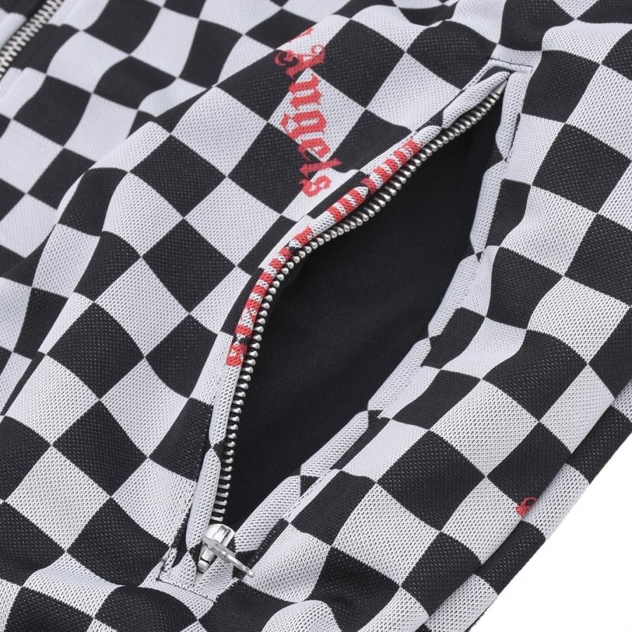 【Palm Angels】JQRD DAMIER CLASSIC TRACKJKT(BLACK/RED) BLACK/RED L
