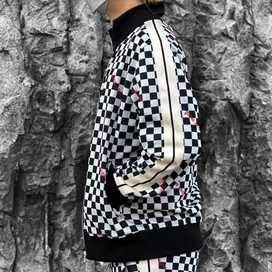 【Palm Angels】JQRD DAMIER CLASSIC TRACKJKT(BLACK/RED) BLACK/RED L