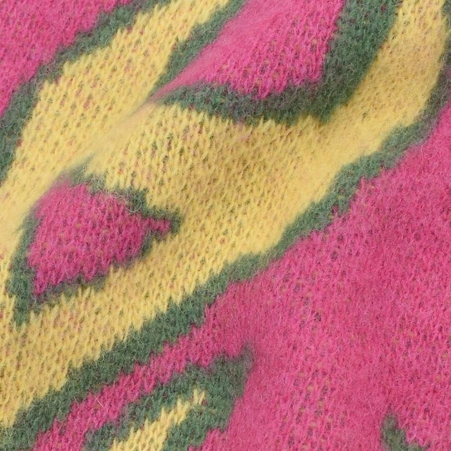 【Palm Angels】BURNING SWEATER(PINK/YELLOW) PINK/YELLOW M