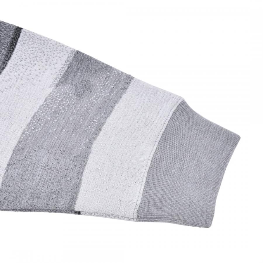 【Palm Angels】JQRD FLAG SWEATER(GREY/BLACK) GREY/BLACK L