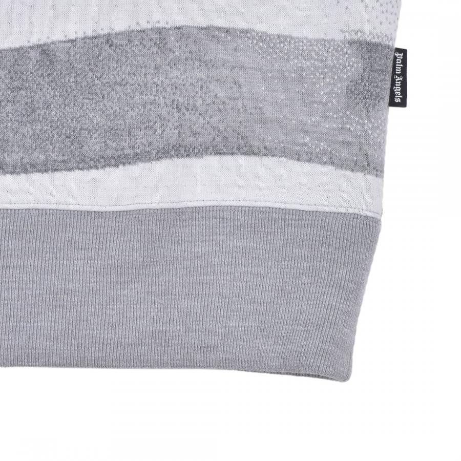 【Palm Angels】JQRD FLAG SWEATER(GREY/BLACK) GREY/BLACK L