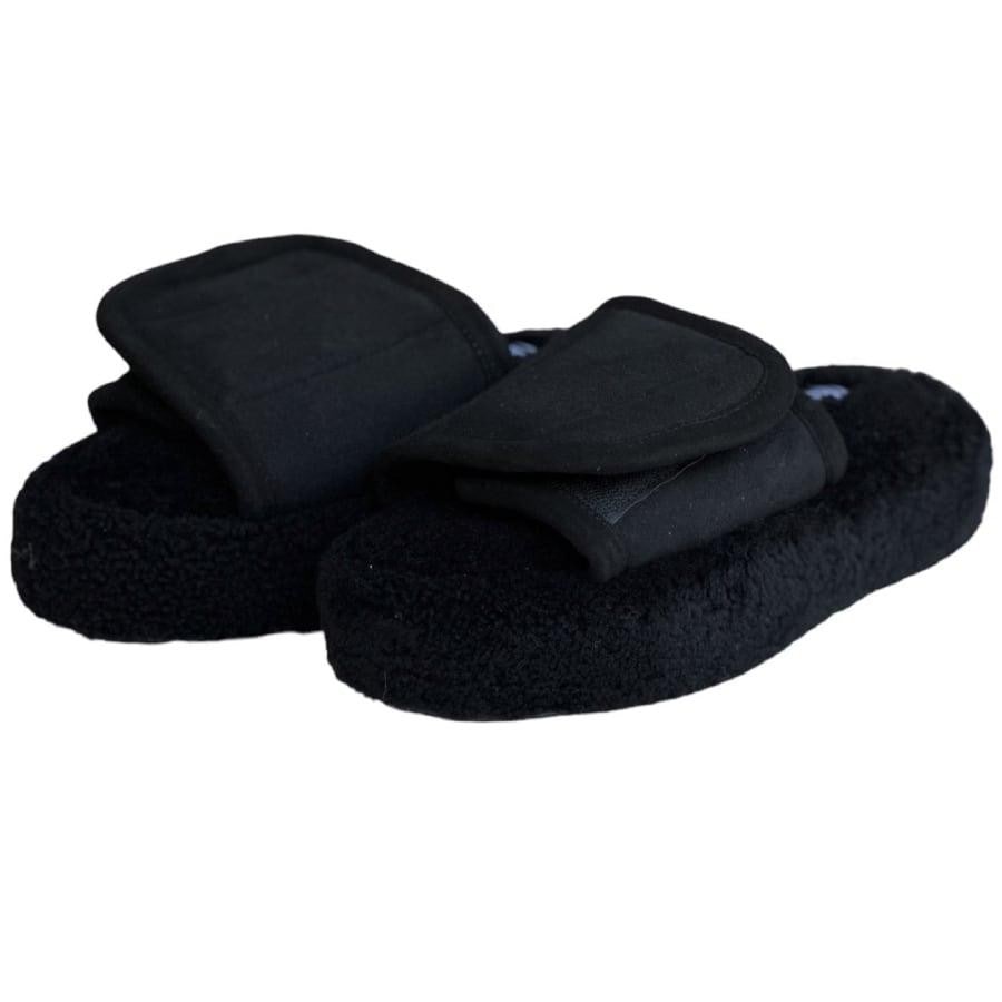 【NATASHA ZINKO】SHEARLING SLIPPERS(BLACK) BLACK XS