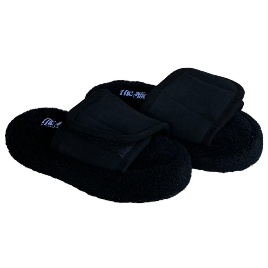 【NATASHA ZINKO】SHEARLING SLIPPERS(BLACK) BLACK S