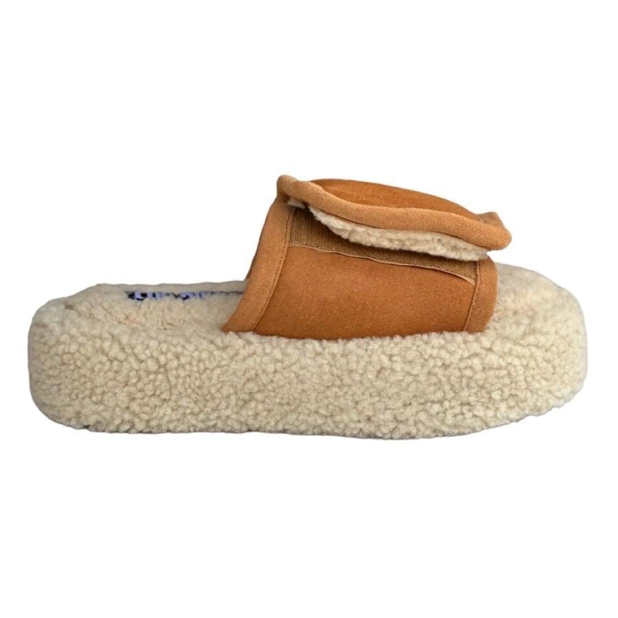 【NATASHA ZINKO】SHEARLING SLIPPERS(NATURAL) NATURAL L